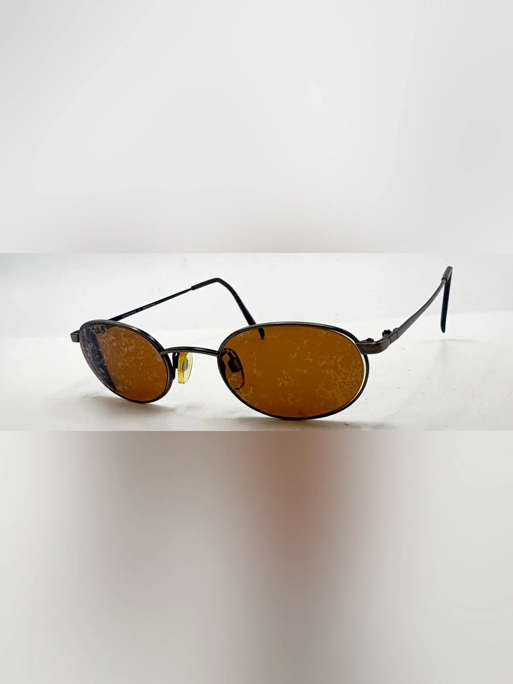 Essentials EN7653 Brown Oval Metal Sunglasses Frames Only